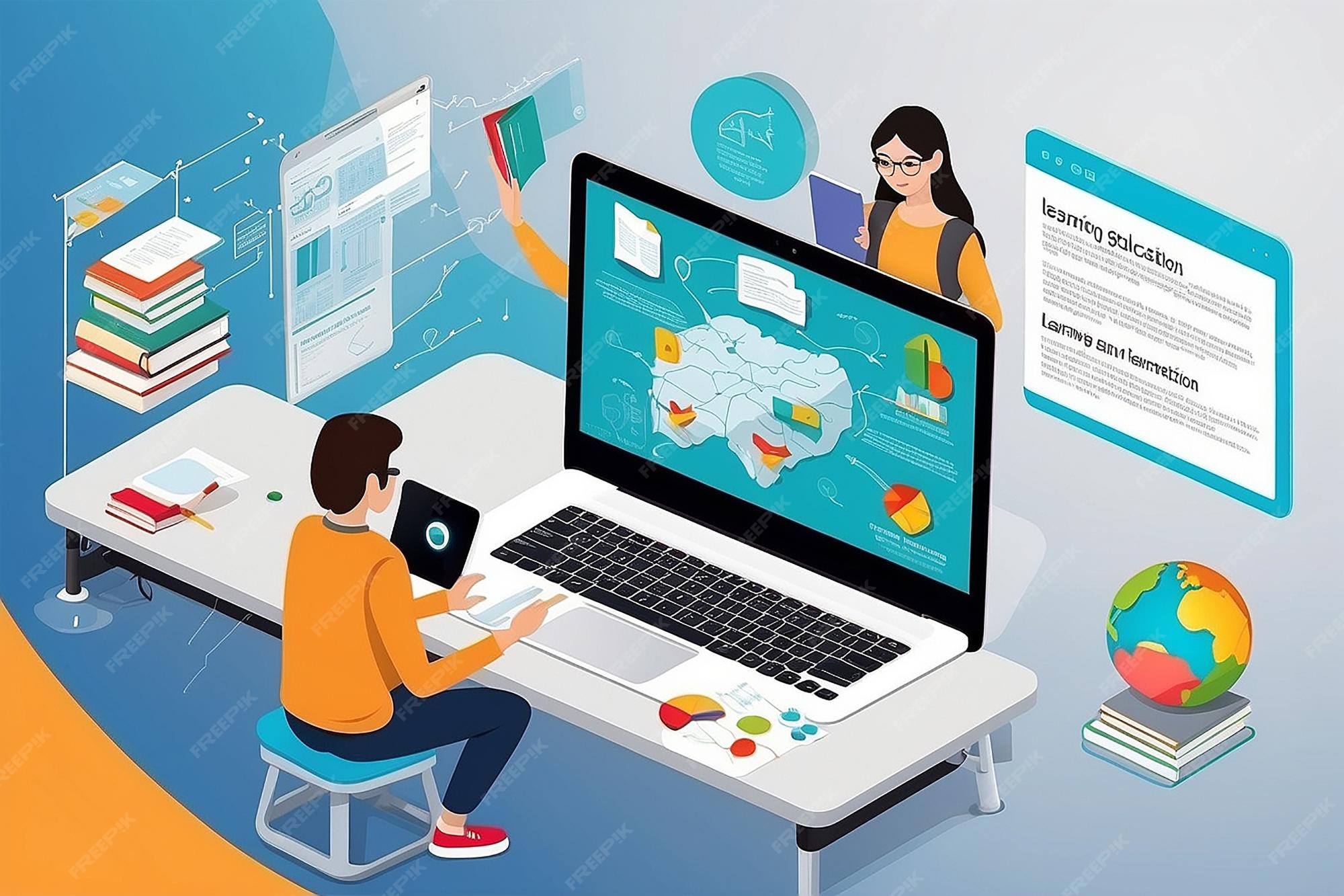 Siswa menggunakan aplikasi pembelajaran online